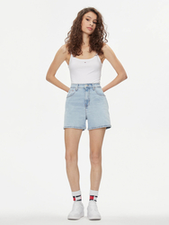 Tommy Jeans dámské modré džínové šortky - 28/NI (1AB)