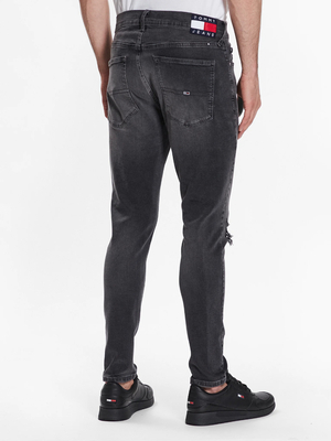 Tommy Jeans pánské tmavě šedé džíny SCANTON  - 33/30 (1BZ)