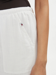 Tommy Jeans dámské bílé kalhoty - M (YBR)