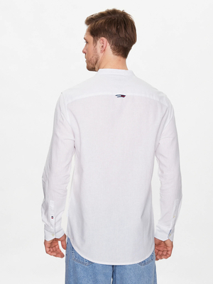 Tommy Jeans pánská bílá košile - L (YBR)