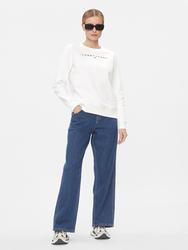 Tommy Jeans dámská bílá mikina - M (YBR)