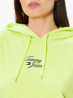 Tommy Jeans dámská zelenožlutá mikina - L (MSA)