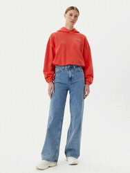 Tommy Jeans dámská oranžová mikina - XS (SN6)