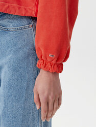 Tommy Jeans dámská oranžová mikina - XS (SN6)