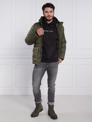 Tommy Jeans pánská černá mikina - XL (BDS)
