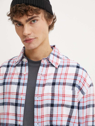 Tommy Jeans pánská kostkovaná košile - M (YBR)