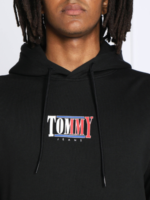 Tommy Jeans pánská černá mikina  - XL (BDS)