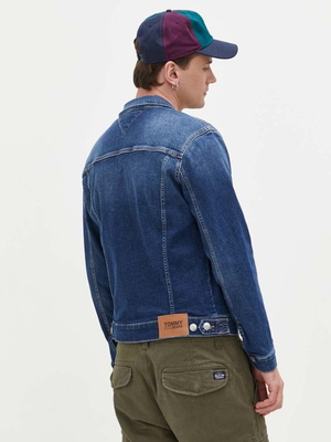 Tommy Jeans pánská tmavě modrá džínová bunda - M (1BK)