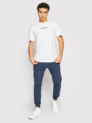Tommy Jeans pánské bílé triko - XL (YBH)