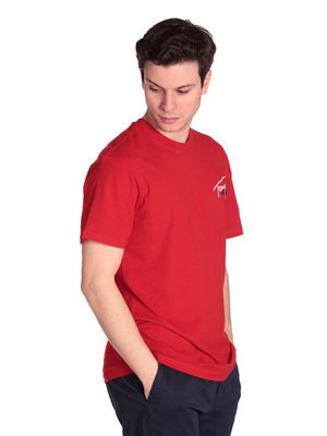 Tommy Jeans pánské červené tričko. - M (XNL)