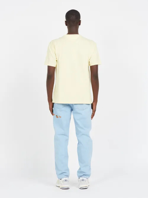 Tommy Jeans pánské žluté tričko - L (ZHO)