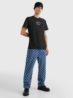 Tommy Jeans pánské černé tričko - L (BDS)