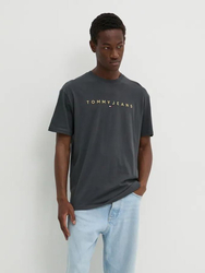Tommy Jeans pánské šedé tričko - XXL (PUB)
