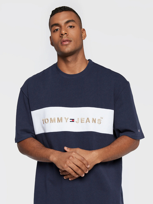 Tommy Jeans pánské tmavě modré tričko - L (C87)