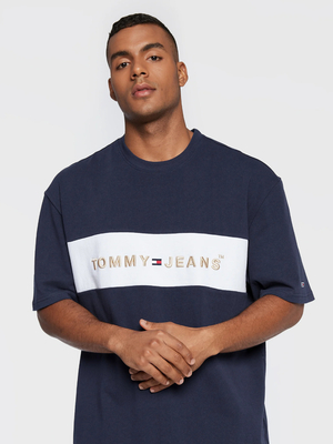 Tommy Jeans pánské tmavě modré tričko - M (C87)