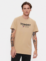 Tommy Jeans pánské béžové tričko - S (AB0)