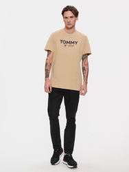 Tommy Jeans pánské béžové tričko - L (AB0)