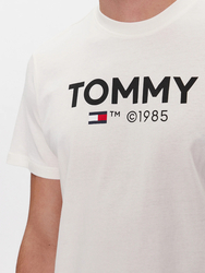 Tommy Jeans pánské bílé tričko - S (YBH)