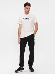 Tommy Jeans pánské bílé tričko - L (YBH)