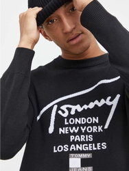 Tommy Jeans pánský černý svetr - S (BDS)
