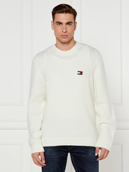 Tommy Jeans pánský bílý svetr - S (YBH)