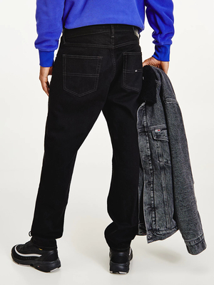 Tommy Jeans pánské černé džíny - 30/32 (1BZ)