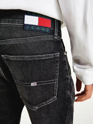 Tommy Jeans pánské černé džíny - 33/32 (1BZ)