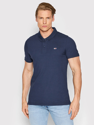 Tommy Jeans pánské tmavě modré polo tričko - S (C87)