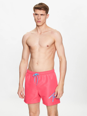 Tommy jeans pánské růžové plavky - S (TJN)