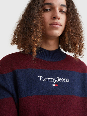Tommy Jeans pánský pruhovaný svetr - S (VLP)