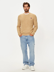 Tommy Jeans pánský béžový svetr - L (AB9)