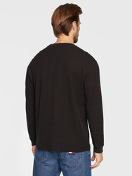 Tommy Jeans pánské černé tričko s dlouhým rukávem - L (BDS)