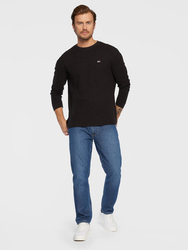 Tommy Jeans pánské černé tričko s dlouhým rukávem - XL (BDS)