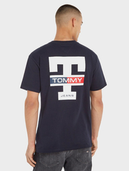 Tommy Jeans pánské tmavě modré tričko - M (DW5)