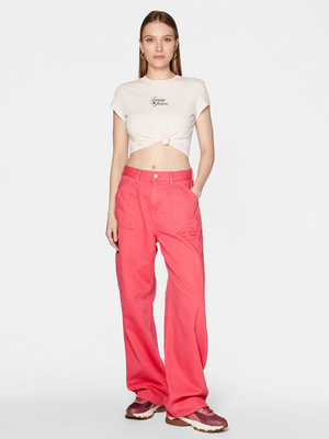 Tommy Jeans dámské světle růžové tričko - L (TJ9)