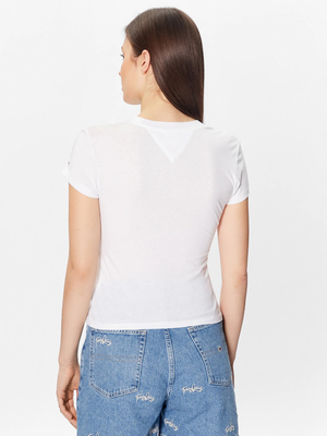 Tommy Jeans dámské bílé triko - M (YBR)