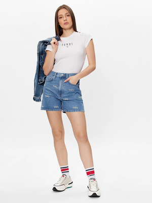 Tommy Jeans dámské bílé triko - M (YBR)