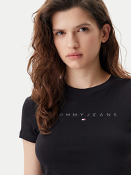 Tommy Jeans dámské černé tričko - XS (BDS)