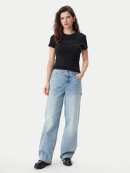 Tommy Jeans dámské černé tričko - XS (BDS)