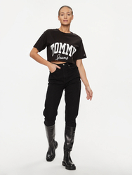 Tommy Jeans dámské černé tričko. - XS (BDS)