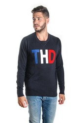 Tommy Hilfiger pánský tmavě modrý svetr Garcon