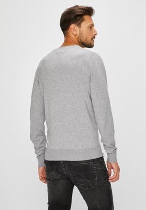 Tommy Hilfiger pánský šedý svetr - XL (055)