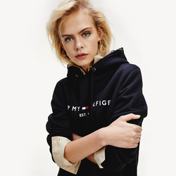 Tommy Hilfiger dámská černá mikina Hoodie - XS (BDS)