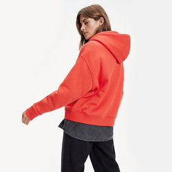 Tommy Hilfiger dámská červená mikina Hoodie - M (XA8)