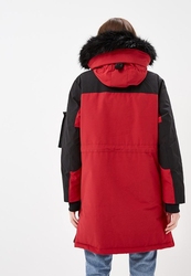 Tommy Hilfiger dámská červeno černá bunda Icon - XS (095)
