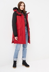 Tommy Hilfiger dámská červeno černá bunda Icon - XS (095)