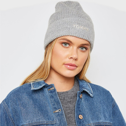 Tommy Hilfiger dámská světle šedá čepice Effortless