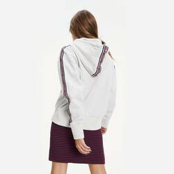 Tommy Hilfiger dámská šedá mikina Tape - L (PPP)