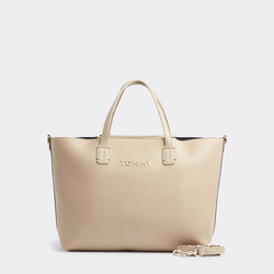 Tommy Hilfiger dámská béžová kabelka Satchel Solid