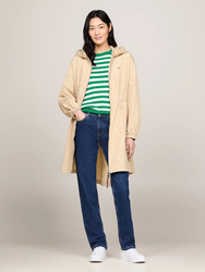 Tommy Hilfiger dámská béžová parka - XXS (ACR)